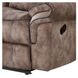 Zubaida Chocolate 87" Glider Reclining Sofa with Console and USB Charging