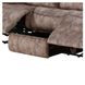 Zubaida Chocolate 87" Glider Reclining Sofa with Console and USB Charging