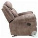 Zubaida Two Tone Chocolate Velvet  78" Reclining Loveseat and Console with USB Charging