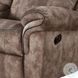 Zubaida Two Tone Chocolate Velvet  78" Reclining Loveseat and Console with USB Charging
