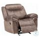 Zubaida Two Tone Chocolate Velvet Glider Recliner