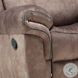 Zubaida Two Tone Chocolate Velvet Glider Recliner