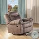 Zubaida Two Tone Chocolate Velvet Glider Recliner
