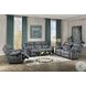 Zubaida Two Tone Gray Velvet Glider Recliner