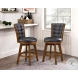 Medford Chestnut Swivel Counter Height Chair Set of 2