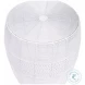 Bellarose White Metal End Table