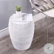 Bellarose White Metal End Table