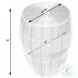 Bellarose White Metal End Table