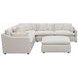 Hobson Ivory Performance Fabric 6 Piece Modular Sectional