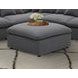 Hobson Charcoal Performance Fabric Ottoman