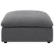 Hobson Charcoal Performance Fabric Ottoman