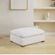 Lakeview Ivory Upholstered Ottoman