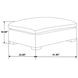 Lakeview Ivory Upholstered Ottoman