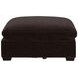 Lakeview Dark Chocolate Upholstered Ottoman