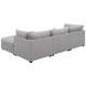 Cambria Gray 4 Piece Modular Sectional with Storage Ottoman