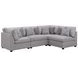 Cambria Gray 4 Piece Modular Sectional