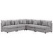 Cambria Gray 5 Piece Modular Sectional