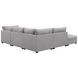Cambria Gray 5 Piece Modular Sectional with Storage Ottoman