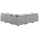 Cambria Gray 6 Piece Modular Sectional with Storage Ottoman