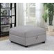 Cambria Grey Storage Ottoman