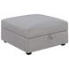 Cambria Grey Storage Ottoman