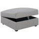 Cambria Grey Storage Ottoman