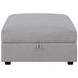 Cambria Grey Storage Ottoman