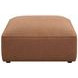 Jennifer Terracotta Square Upholstered Ottoman