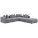 Jennifer Grey Square Upholstered Ottoman