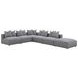 Jennifer Grey Square Upholstered Ottoman