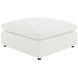 Raleigh Ivory Performance Fabric Ottoman