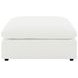 Raleigh Ivory Performance Fabric Ottoman