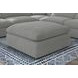 Raleigh Gray Performance Fabric Ottoman
