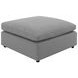 Raleigh Gray Performance Fabric Ottoman