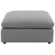 Raleigh Gray Performance Fabric Ottoman