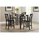 Simplicity Espresso Cross Back Counter Height Stool Set of 2