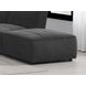 Sunny Dark Charcoal Ottoman