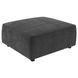 Sunny Dark Charcoal Ottoman