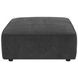 Sunny Dark Charcoal Ottoman