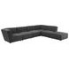 Sunny Dark Charcoal Ottoman
