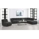 Sunny Dark Charcoal Ottoman