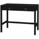 Lark Black 40" Rectangular 2 Drawer Writing Desk
