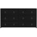 Lark Black 60" Rectangular 6 Drawer Dresser