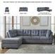 Marleton Denim 2 Piece LAF Chaise Sectional