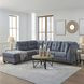 Marleton Denim 2 Piece Sleeper Sectional with LAF Chaise