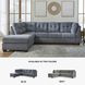 Marleton Denim 2 Piece Sleeper Sectional with LAF Chaise