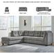 Marleton Gray 2 Piece LAF Chaise Sectional
