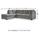 Marleton Gray 2 Piece Sleeper LAF Chaise Sectional