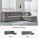 Marleton Gray 2 Piece Sleeper RAF Chaise Sectional