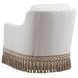 Salt Creek White Upholstered Swivel Chair
